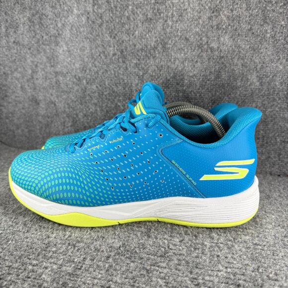 Skechers Viper Court Reload Shoes Mens 9.5 Blue Pickleball Slip ins Athletic - Picture 4 of 11